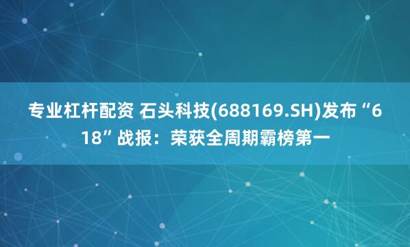 专业杠杆配资 石头科技(688169.SH)发布“618”战报：荣获全周期霸榜第一